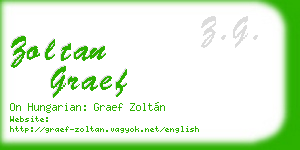 zoltan graef business card